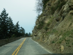 Section of road on Chuckanut Drive